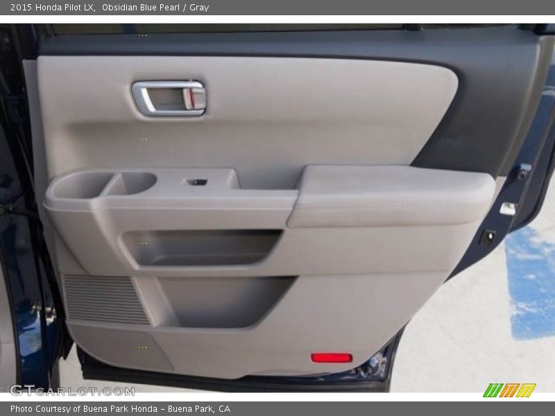 Obsidian Blue Pearl / Gray 2015 Honda Pilot LX