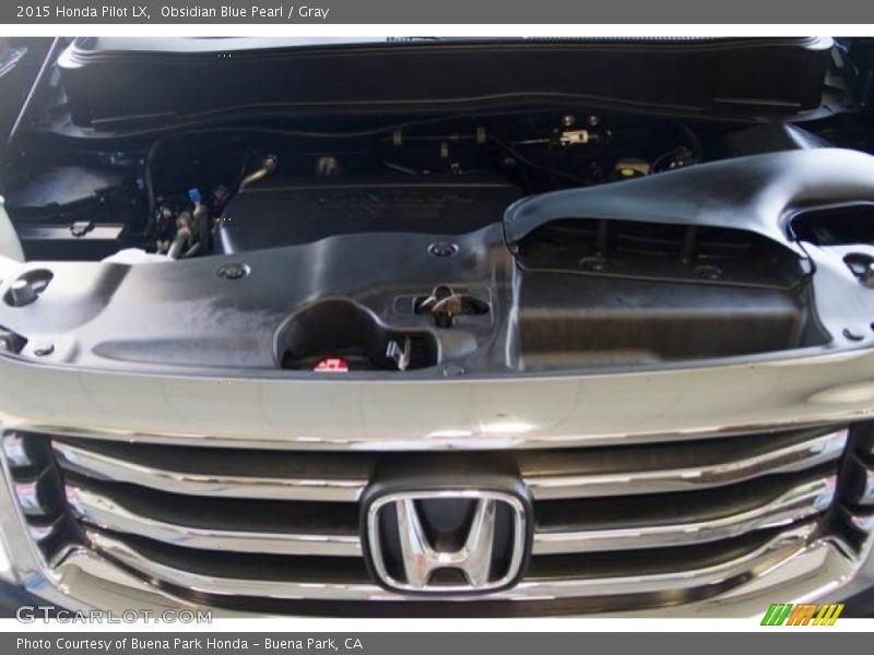 Obsidian Blue Pearl / Gray 2015 Honda Pilot LX