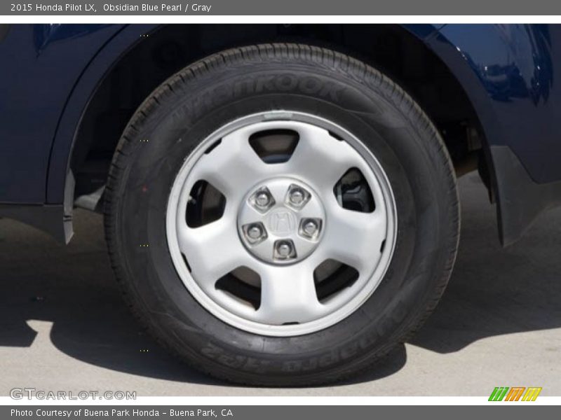 Obsidian Blue Pearl / Gray 2015 Honda Pilot LX