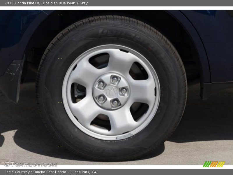 Obsidian Blue Pearl / Gray 2015 Honda Pilot LX