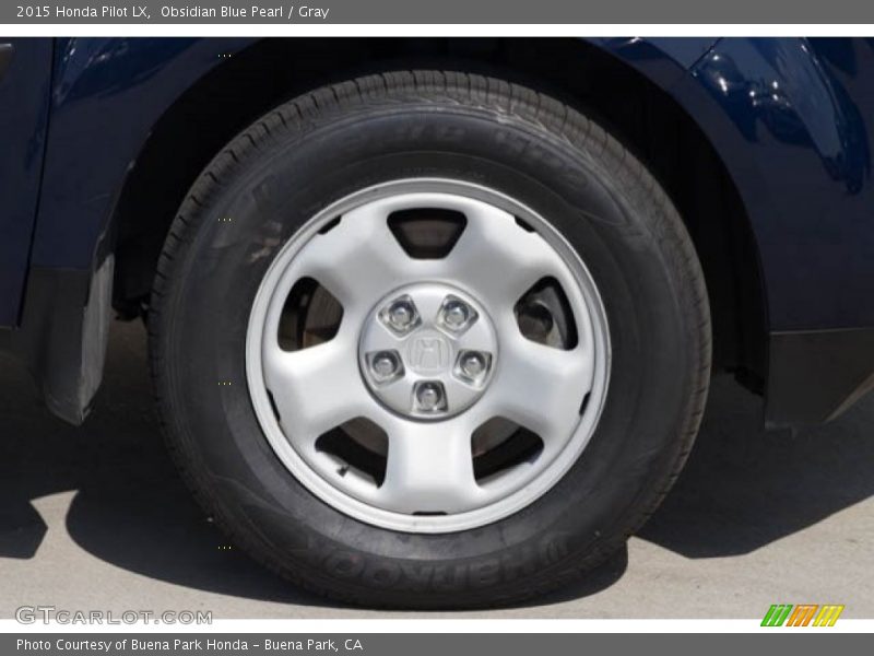 Obsidian Blue Pearl / Gray 2015 Honda Pilot LX