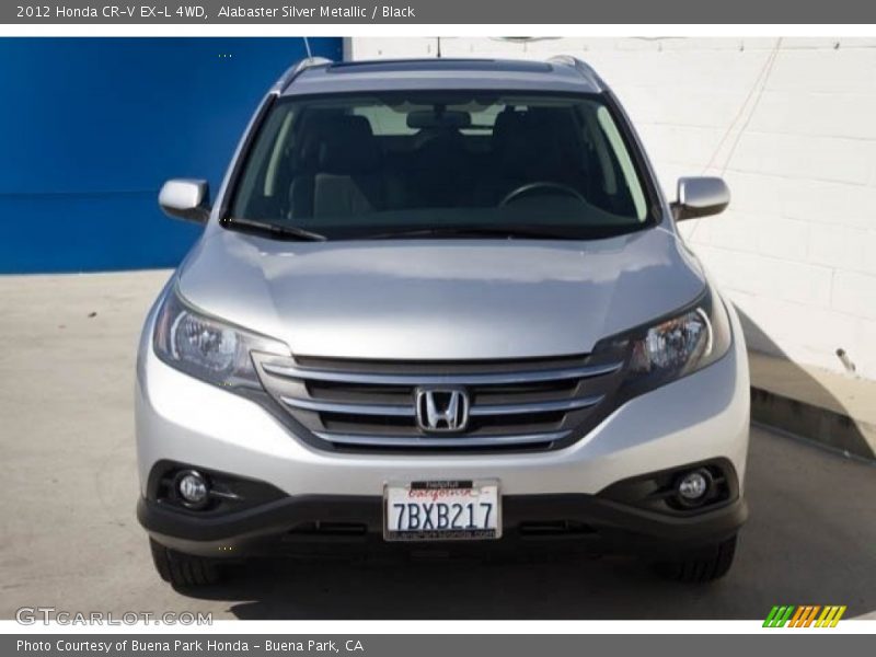 Alabaster Silver Metallic / Black 2012 Honda CR-V EX-L 4WD