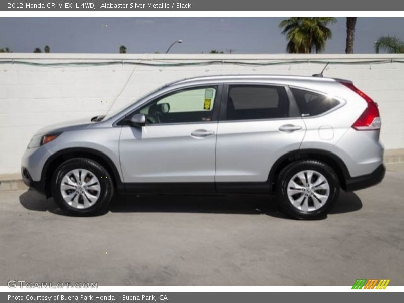 Alabaster Silver Metallic / Black 2012 Honda CR-V EX-L 4WD