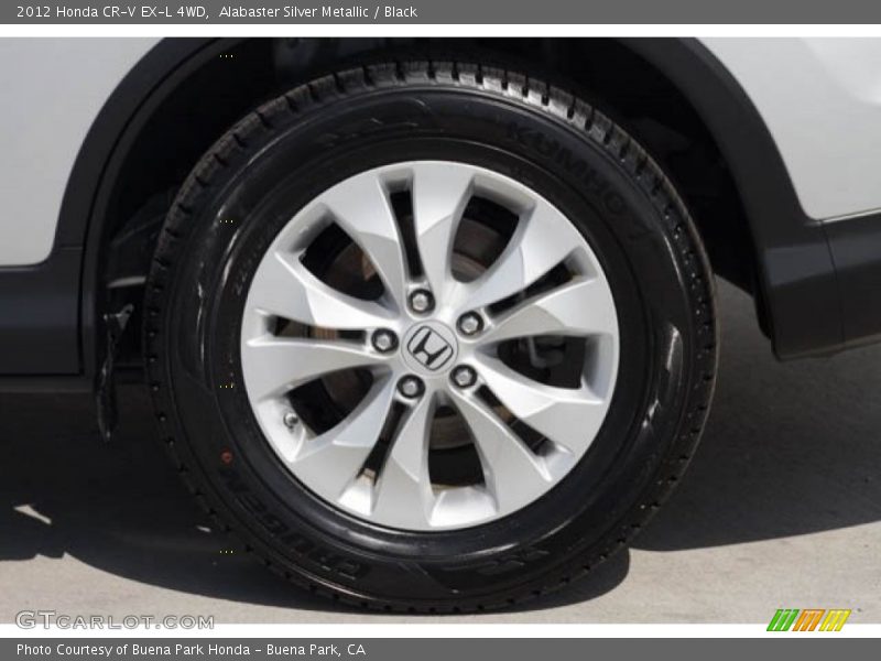 Alabaster Silver Metallic / Black 2012 Honda CR-V EX-L 4WD