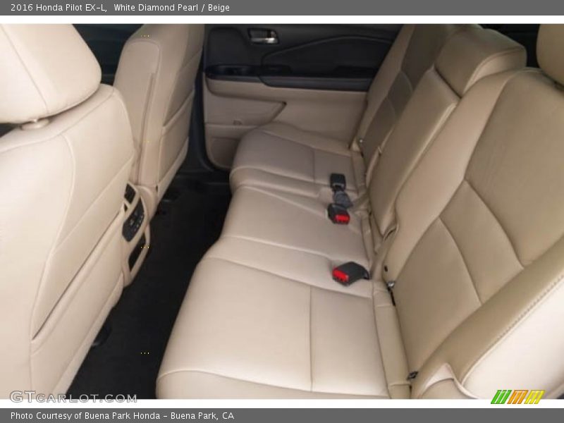 White Diamond Pearl / Beige 2016 Honda Pilot EX-L