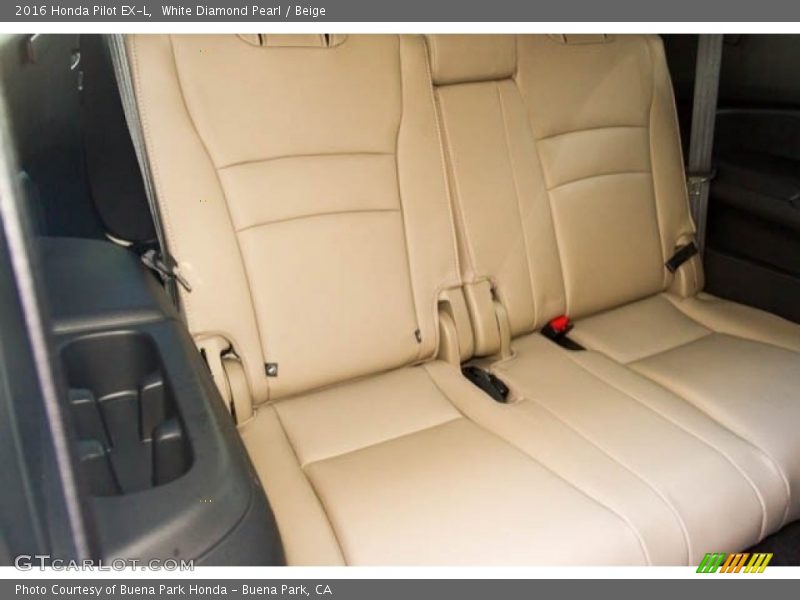 White Diamond Pearl / Beige 2016 Honda Pilot EX-L
