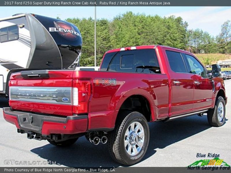 Ruby Red / King Ranch Mesa Antique Java 2017 Ford F250 Super Duty King Ranch Crew Cab 4x4