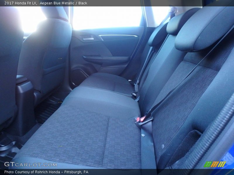 Aegean Blue Metallic / Black 2017 Honda Fit LX