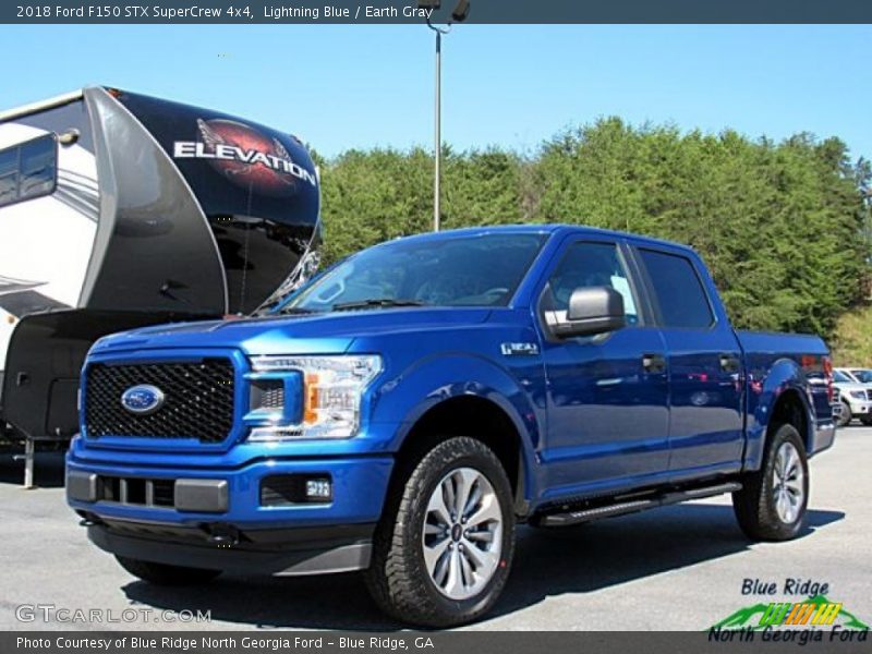 Lightning Blue / Earth Gray 2018 Ford F150 STX SuperCrew 4x4