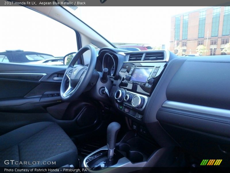 Aegean Blue Metallic / Black 2017 Honda Fit LX