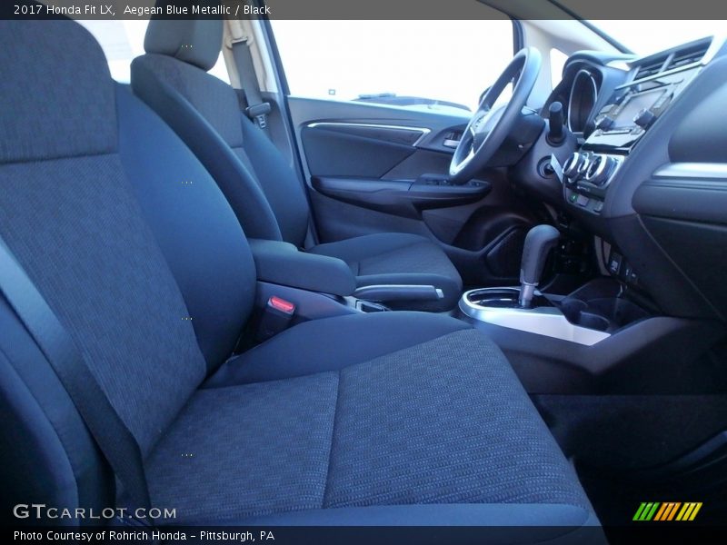 Aegean Blue Metallic / Black 2017 Honda Fit LX