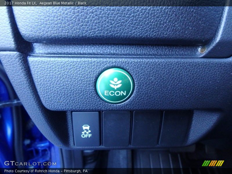 Aegean Blue Metallic / Black 2017 Honda Fit LX