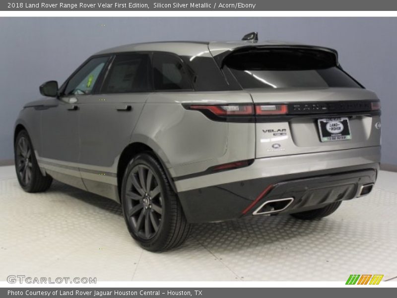 Silicon Silver Metallic / Acorn/Ebony 2018 Land Rover Range Rover Velar First Edition