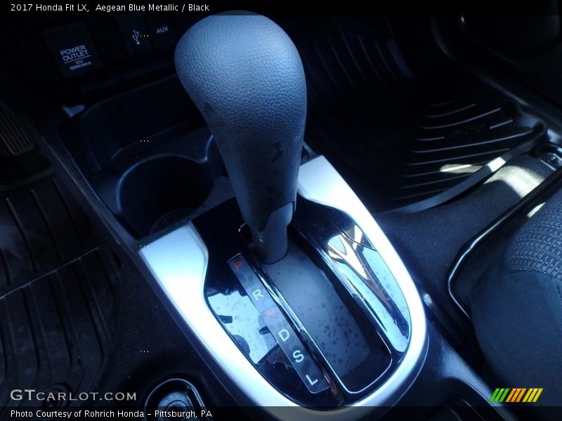 Aegean Blue Metallic / Black 2017 Honda Fit LX