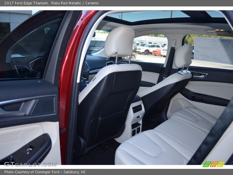 Ruby Red Metallic / Ceramic 2017 Ford Edge Titanium