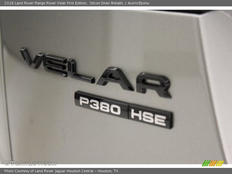 Silicon Silver Metallic / Acorn/Ebony 2018 Land Rover Range Rover Velar First Edition