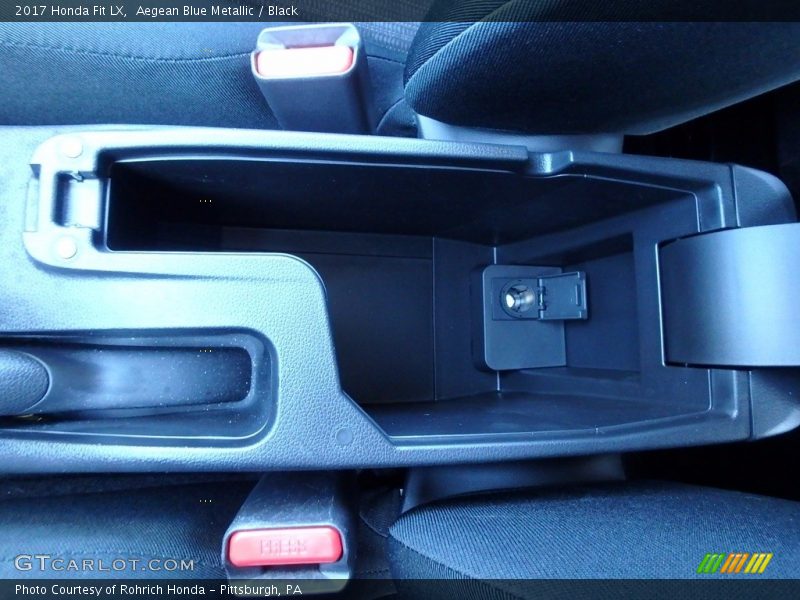 Aegean Blue Metallic / Black 2017 Honda Fit LX