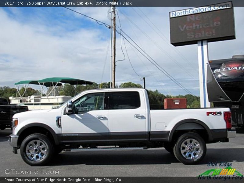 Oxford White / Black 2017 Ford F250 Super Duty Lariat Crew Cab 4x4