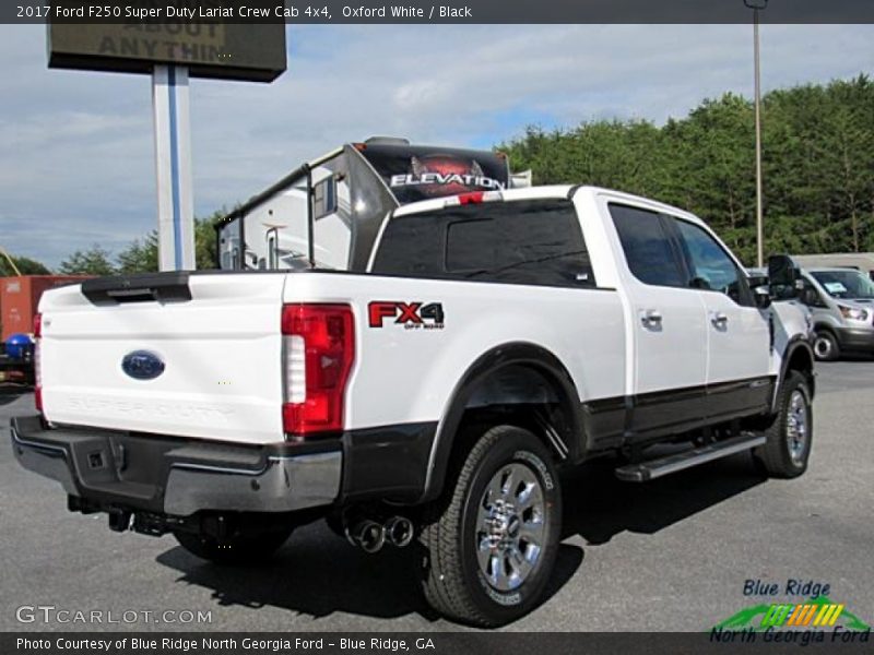 Oxford White / Black 2017 Ford F250 Super Duty Lariat Crew Cab 4x4