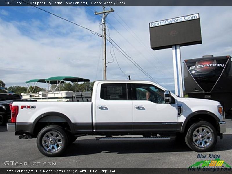 Oxford White / Black 2017 Ford F250 Super Duty Lariat Crew Cab 4x4