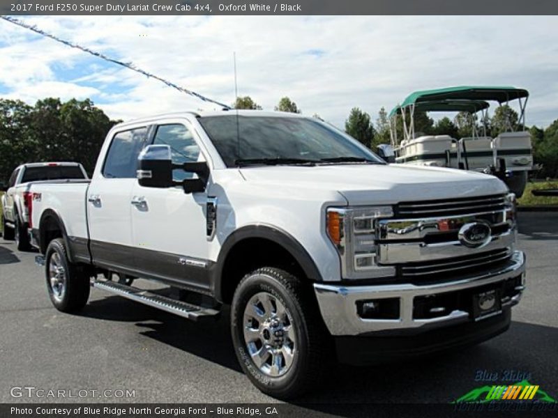 Oxford White / Black 2017 Ford F250 Super Duty Lariat Crew Cab 4x4