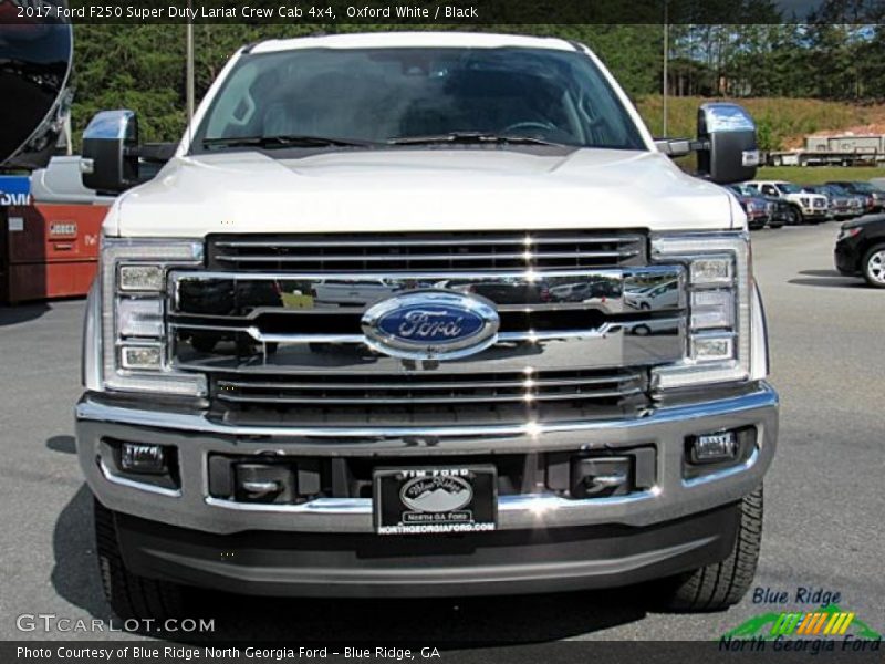Oxford White / Black 2017 Ford F250 Super Duty Lariat Crew Cab 4x4