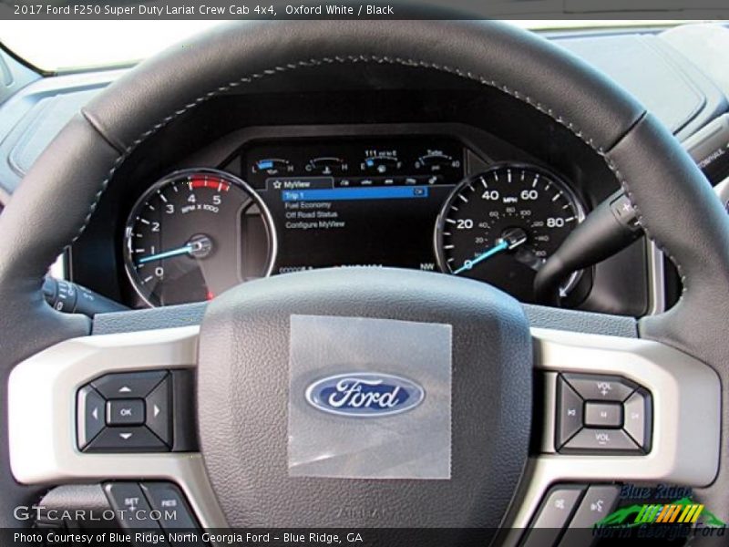 Oxford White / Black 2017 Ford F250 Super Duty Lariat Crew Cab 4x4