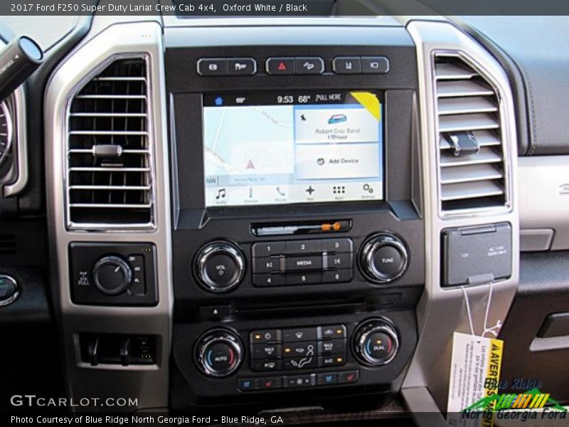 Oxford White / Black 2017 Ford F250 Super Duty Lariat Crew Cab 4x4