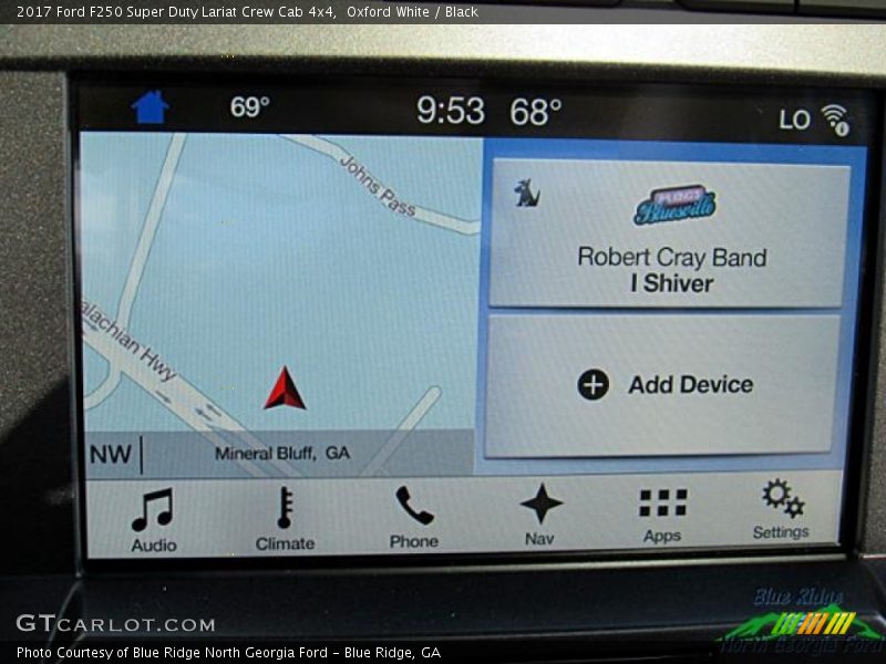 Oxford White / Black 2017 Ford F250 Super Duty Lariat Crew Cab 4x4