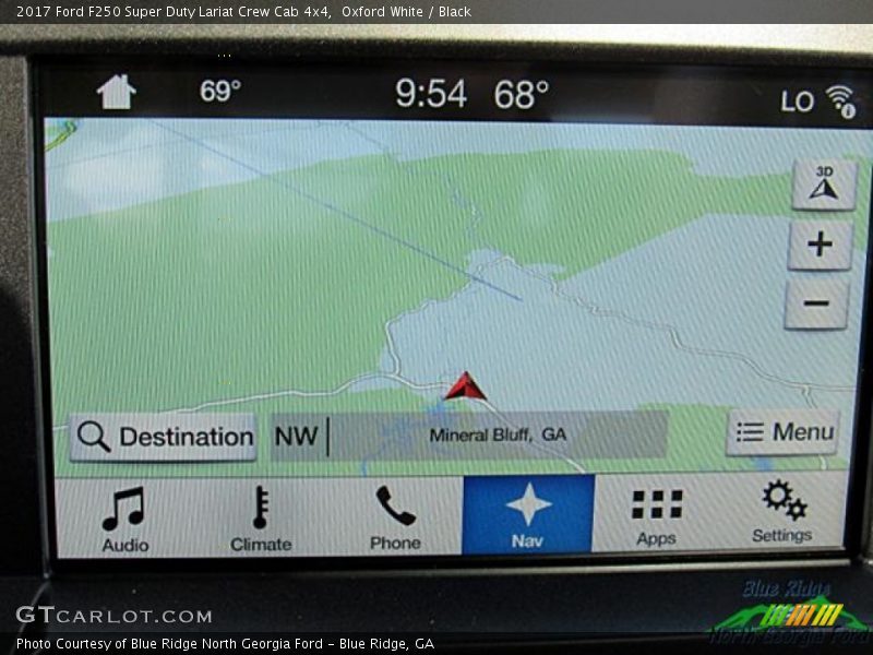 Oxford White / Black 2017 Ford F250 Super Duty Lariat Crew Cab 4x4