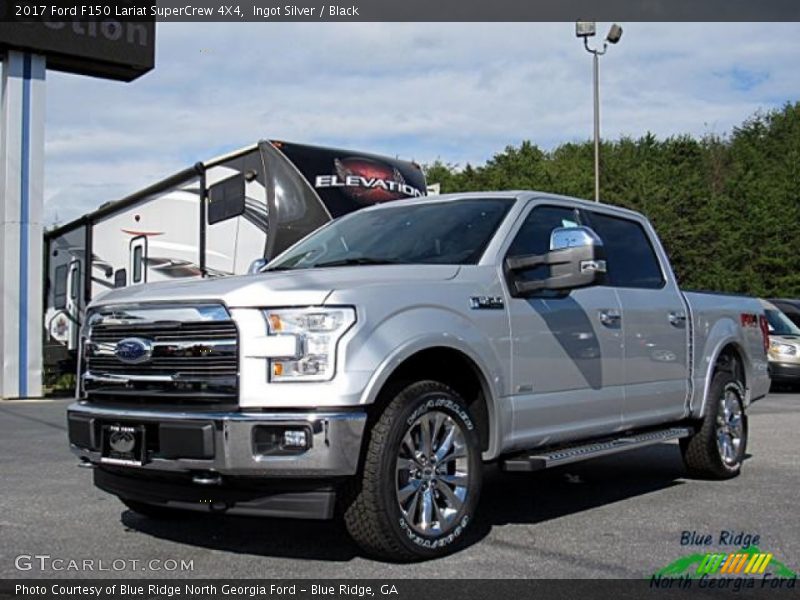 Ingot Silver / Black 2017 Ford F150 Lariat SuperCrew 4X4