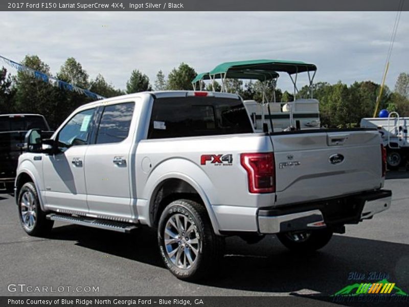 Ingot Silver / Black 2017 Ford F150 Lariat SuperCrew 4X4