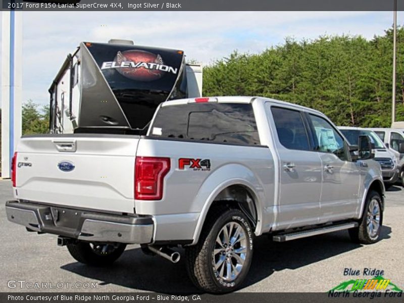 Ingot Silver / Black 2017 Ford F150 Lariat SuperCrew 4X4