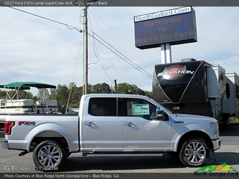 Ingot Silver / Black 2017 Ford F150 Lariat SuperCrew 4X4