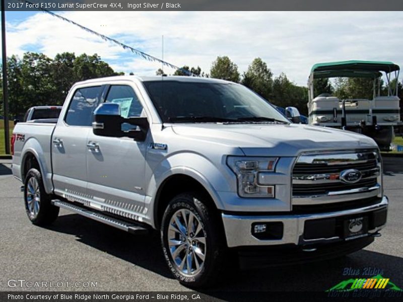 Ingot Silver / Black 2017 Ford F150 Lariat SuperCrew 4X4
