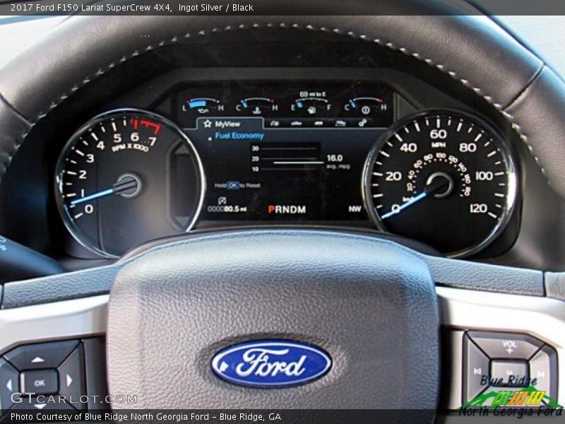 Ingot Silver / Black 2017 Ford F150 Lariat SuperCrew 4X4