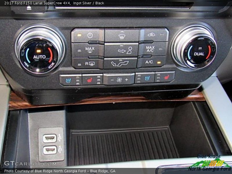 Ingot Silver / Black 2017 Ford F150 Lariat SuperCrew 4X4