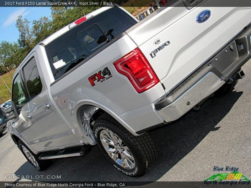 Ingot Silver / Black 2017 Ford F150 Lariat SuperCrew 4X4