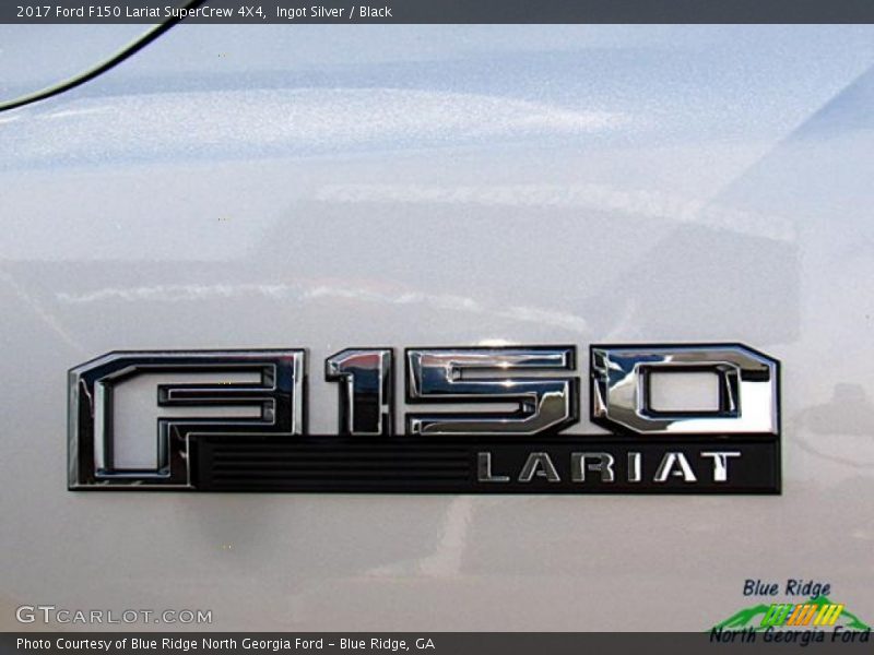 Ingot Silver / Black 2017 Ford F150 Lariat SuperCrew 4X4