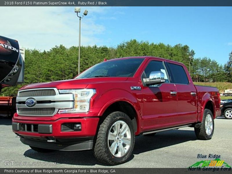 Ruby Red / Black 2018 Ford F150 Platinum SuperCrew 4x4