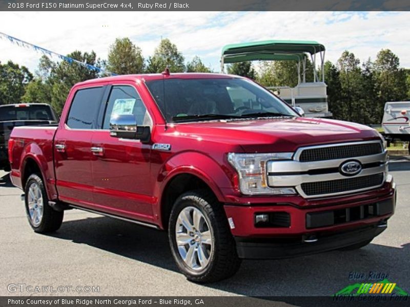 Ruby Red / Black 2018 Ford F150 Platinum SuperCrew 4x4