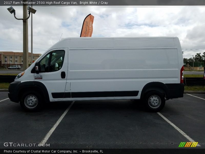 Bright White / Gray 2017 Ram ProMaster 2500 High Roof Cargo Van
