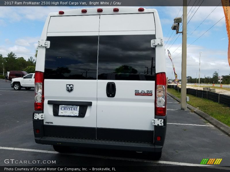 Bright White / Gray 2017 Ram ProMaster 2500 High Roof Cargo Van