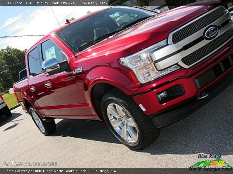 Ruby Red / Black 2018 Ford F150 Platinum SuperCrew 4x4