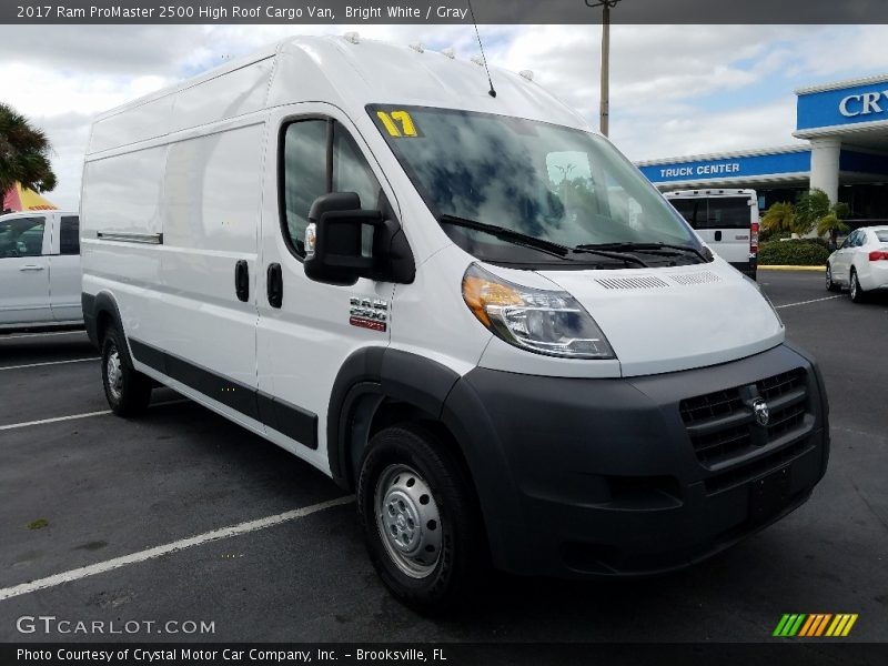 Bright White / Gray 2017 Ram ProMaster 2500 High Roof Cargo Van