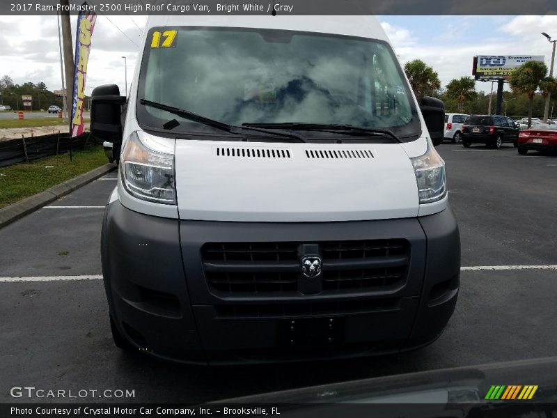 Bright White / Gray 2017 Ram ProMaster 2500 High Roof Cargo Van