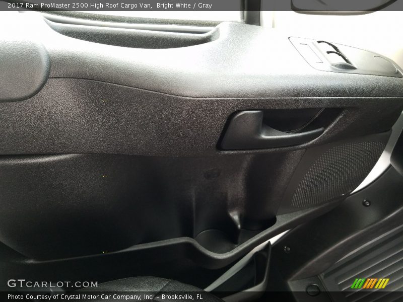 Bright White / Gray 2017 Ram ProMaster 2500 High Roof Cargo Van