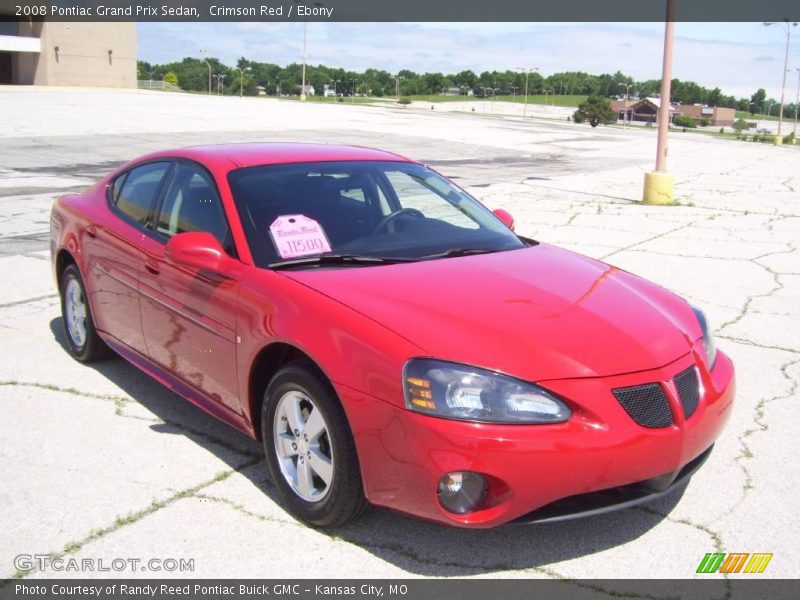 Crimson Red / Ebony 2008 Pontiac Grand Prix Sedan
