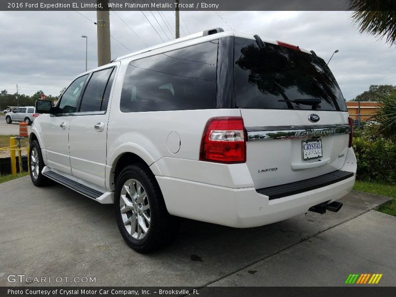 White Platinum Metallic Tricoat / Ebony 2016 Ford Expedition EL Limited