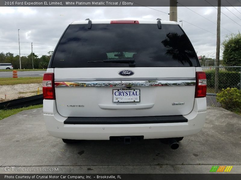 White Platinum Metallic Tricoat / Ebony 2016 Ford Expedition EL Limited